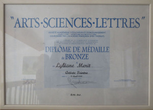Arts-Sciences et Lettres - Médaille de bronze - 1999